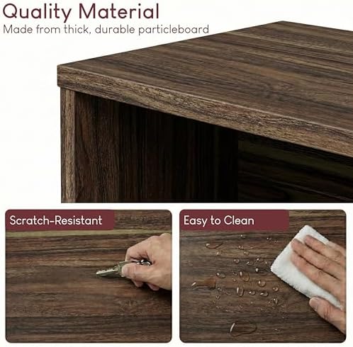 Vida Designs Office Bookshelves Wooden Walnut Standard