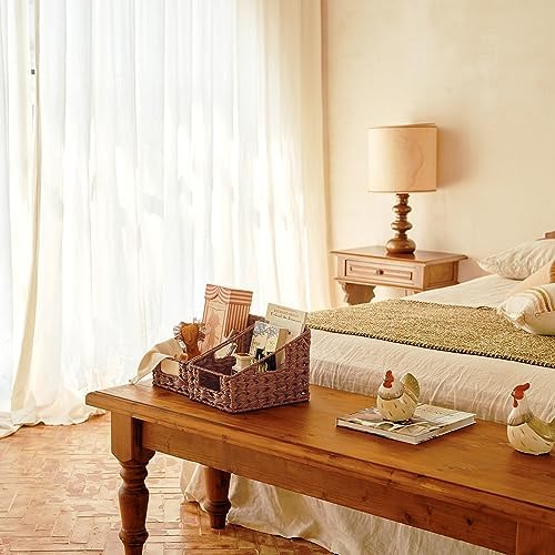 GRANNY SAYS Wicker Storage Baskets, Waterproof Wicker Basket with Handles