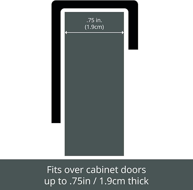 mDesign Over-The-Cabinet Plastic Bag Storage and Grocery Bag Holder, Kitchen Storage - Bronze