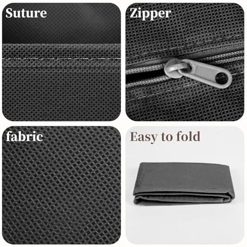 Drawer Organizer Clothes, 16 Pack Dresser Organizer Bins, Foldable Closet Organizers and Storage Fabric Dresser Bins, Shallow Drawer Dividers for Clothing, Underwears, Socks, Tie