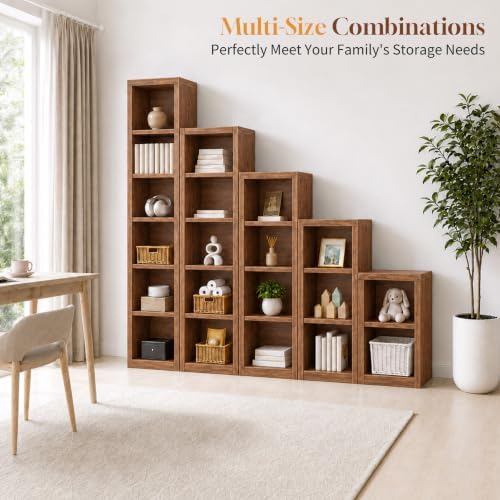5 Tier Bookshelf,Open Storage Book Shelf,68 Inch Bookcase