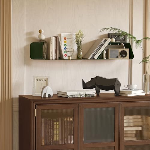 Floating Shelves, Wall Shelf, Set of 3 Mounted Metal Shelves with Unique Design for Wall Storage, Book Shelf, Display Sh