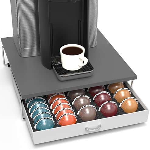 Deco Brothers Vertuo Pod Holder Drawer, Fits 30 Large or 60 Small Capsules