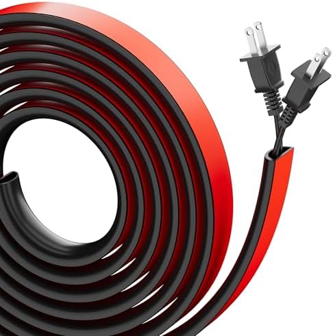 Cord Hider for Wall Mounted TV, 118" Cable Cover for 2-3 Cables with Side Open, Flexible Silicone Wire Raceway Managemen