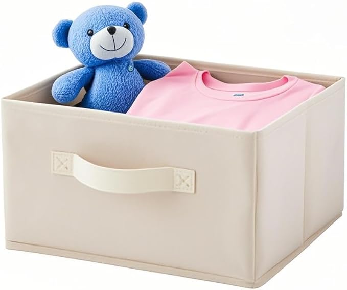 Hanging Shelf Closet Storage Organizer Removable 2 Drawers, Beige | Hanging Storage Organizer Hanging Sweater 2 Sock Underwear Drawers for Closet, Bedroom