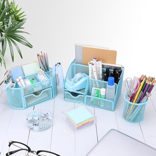 17 IN 1 Office Desk Organizer Set for Back to School Supplies Accessories
