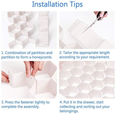 Drawer Divider Organizer Drawer Separator Honeycomb Drawer Divider