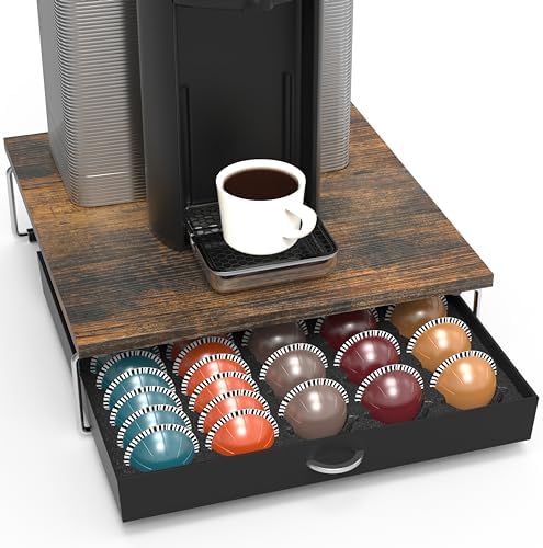 Deco Brothers Vertuo Pod Holder Drawer, Fits 30 Large or 60 Small Capsules