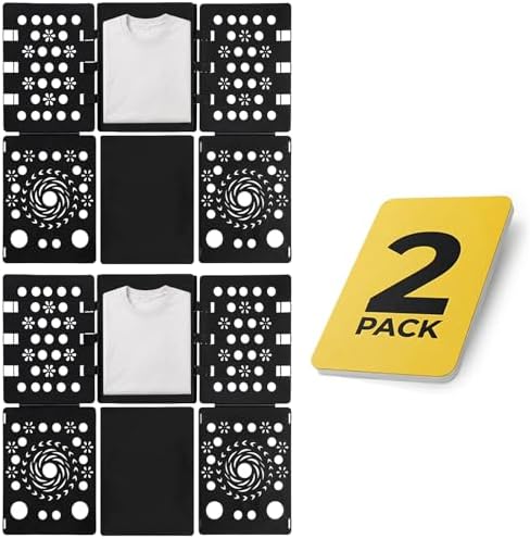 2 Pack Shirt Folding Board Laundry Organizer, Clothes Folding Board, Laundry Folding Table, Plastic Durable Fast Easy Ma