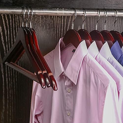 Lotus Wooden Hangers, Solid Wood Shirt Hangers,Dress Coat Jacket Clothes Hangers,with Extra Smooth Finish, 360 Degree Sw