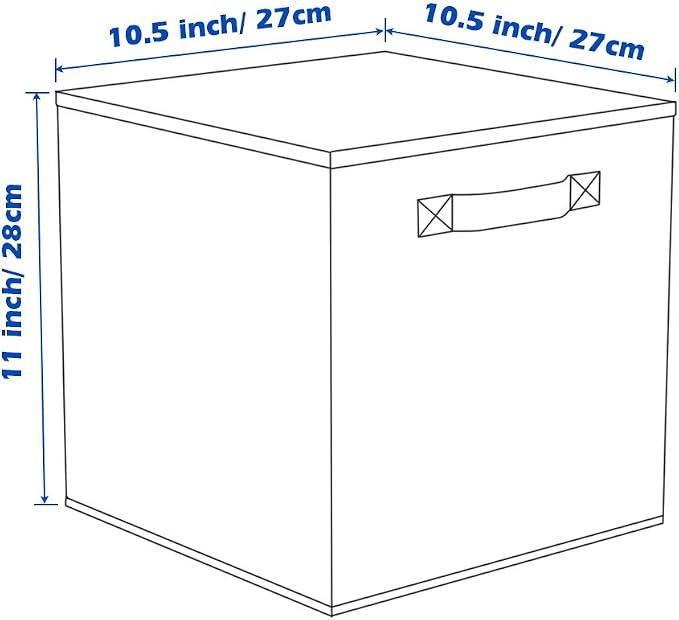 ShellKingdom Foldable Fabric Storage Cubes And Cloth Organizer Drawer For Closet And Toys, 2 Pack (Rainbow)