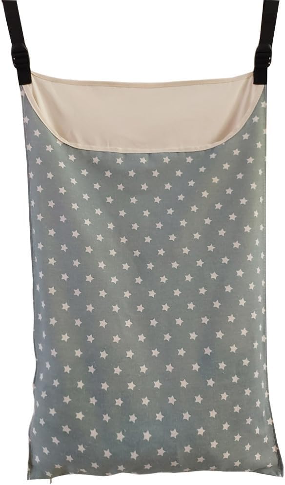 Adjustable Space Saving Door Hanging Laundry Hamper Bag Dorm Laundry Bag,Wide Open Top Over The Door Laundry Hamper with Free Hanging Hooks