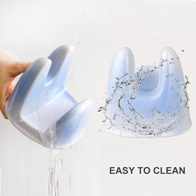 Nihow Ceramic Pot Lid Holder While Cooking for Kitchen Counter/Stove Top | Catch Water & Oil Drips,Stable & Secure,Heat Resistant,Easy to Clean & Dishwasher Safe,Space-Saving,Multi-Purpose Holder