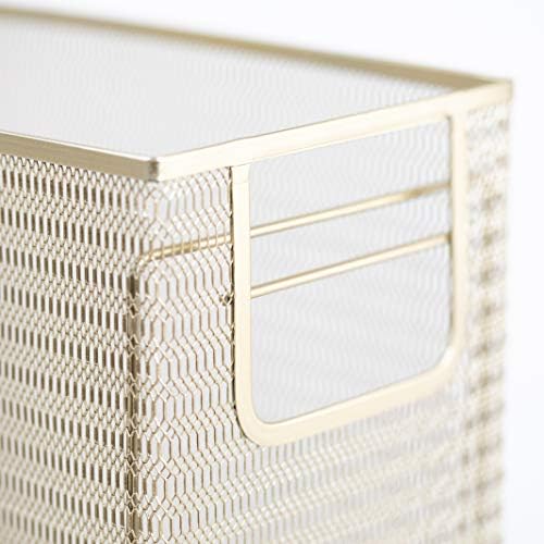 BLU MONACO | Gold Desk File Folder Organizer Set | Desktop Hanging File Organizer with Letter Size Holder | Hanging File Folders Organizer Office Accessories
