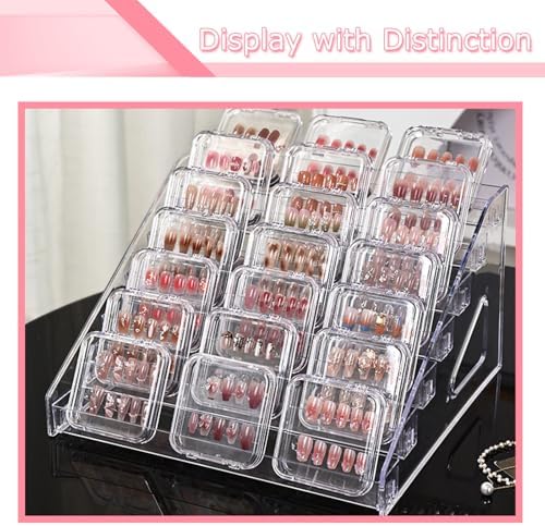 7-Tier Nail Polish Organizer Rack, 2 Pack Storage Holder Stand