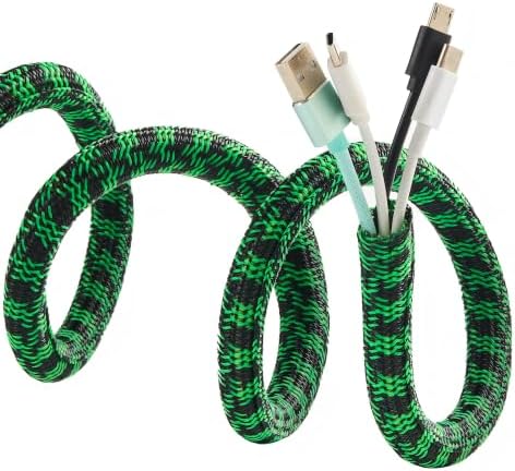 Cable Sleeve 1/4 Inch x 25FT Self-Wrapping Wire Loom