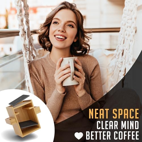 Organizer for AeroPress, Coffee Caddy Stand & Paper Filter Holder - Compact