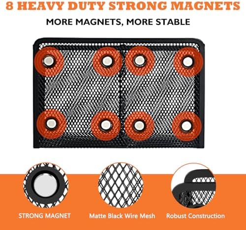 Magnetic Pencil Holder Whiteboard Pen Holder Locker Accessories (2-Slot*1)