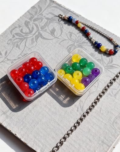 LJY 48 Clear Square Plastic Boxes, 53 x 53 x 20 mm for Beads
