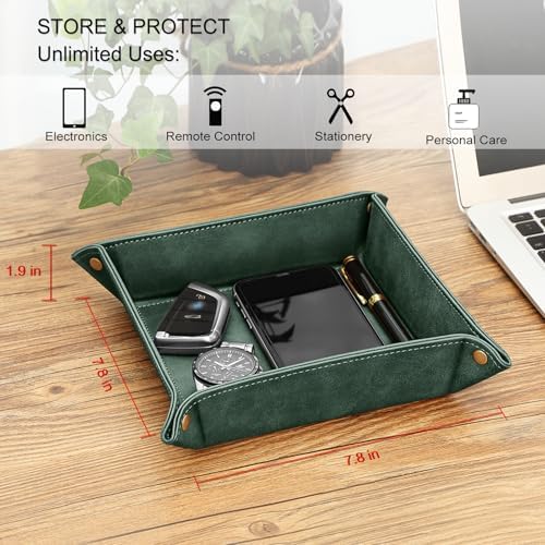 SITHON Valet Tray Desktop Storage Organizer Nightstand Caddy Holder