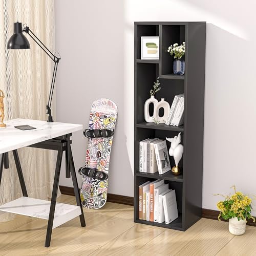 VECELO Cubby Storage Organizer Bookcase, Open Cube Display Shelf Cabinet, Freestanding Multicompartment Bookshelf for De