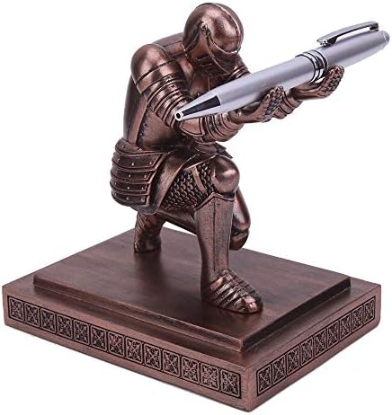 Knight Pen Holder Desk Organizers and Accessories as Gift Red
