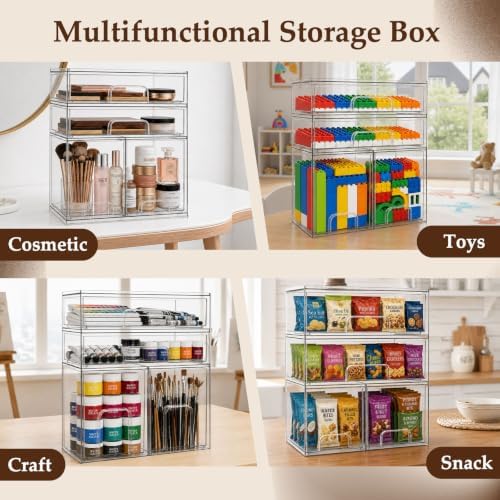 Baby Bottle Organizer 4 Pack Baby Bottle Storage Acrylic Bottles Station