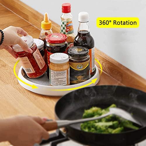 Lazy Susan Organizer, 12 Inch 360 Rotating Tray, 2 Pack