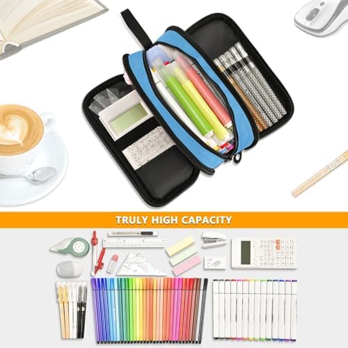 Custom White Airplane Aircraft Pencil Case Box Boys Girls Personalized Name Large Pencil Pouch Stationery Pen Bag Organizer for Kids Adults School Office