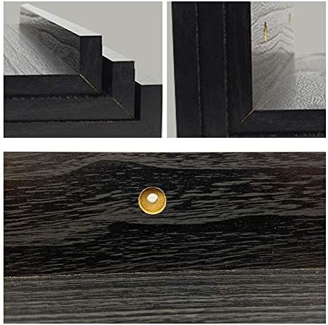 Lavezee 36 Inch Black Floating Wall Ledge Shelves Set of 3, Photo Picture Ledge Shelf with Lip for Office, Bedroom, Livi