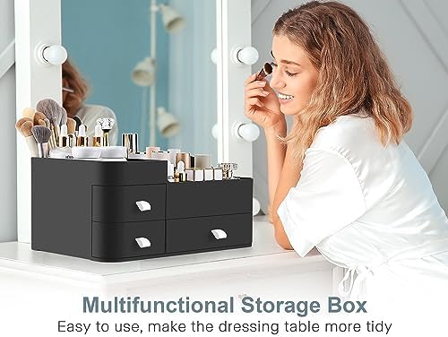 Cologne Perfume Organizer With Drawers,Large Perfumes Vanity Countertop Storage,Perfume Stand for Cologne, Deodorant, Be