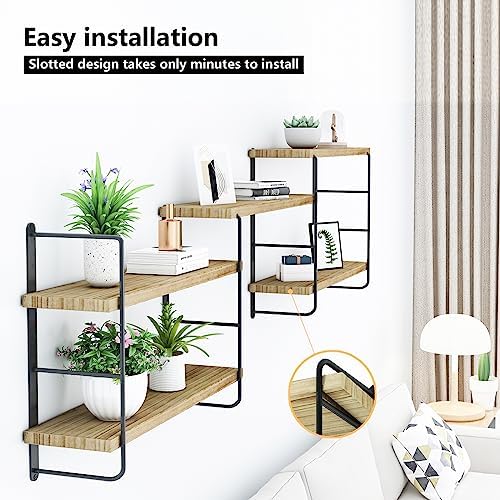 MXCSE Shelves on Wall, Floating Bookshelves, Shelves for Room Wall (Wooden)