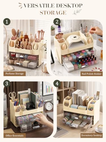 Large Makeup Organizer Countertop for Vanity Skincare Organizers