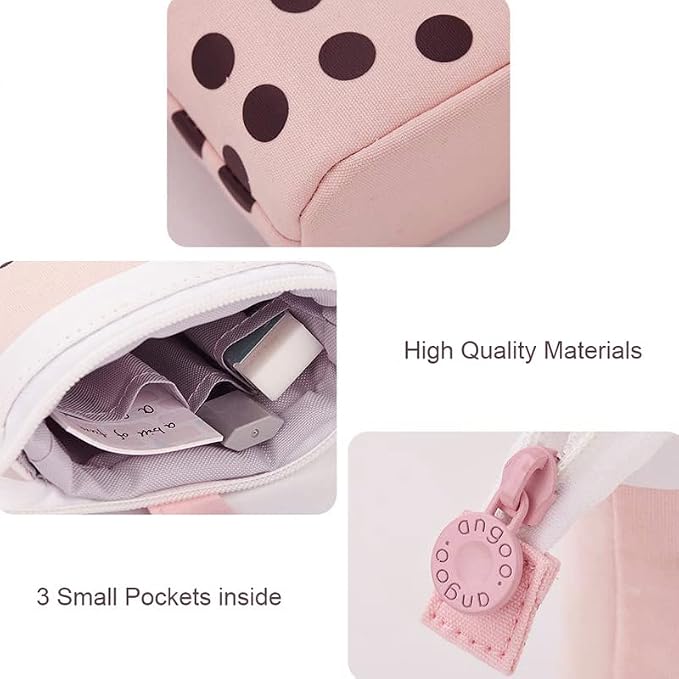 Telescopic Pencil Bag Pen Holder Pop Up Stationery Case, Stand-up Retractable Transformer Bag Standing Organizer, Great for Christmas Holiday New Year Office Bag
