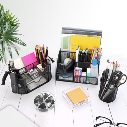17 IN 1 Office Desk Organizer Set for Back to School Supplies Accessories