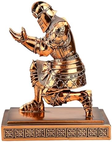 King's Guard Knight Pen Holder with a Letter Opener Desk Organizers Copper