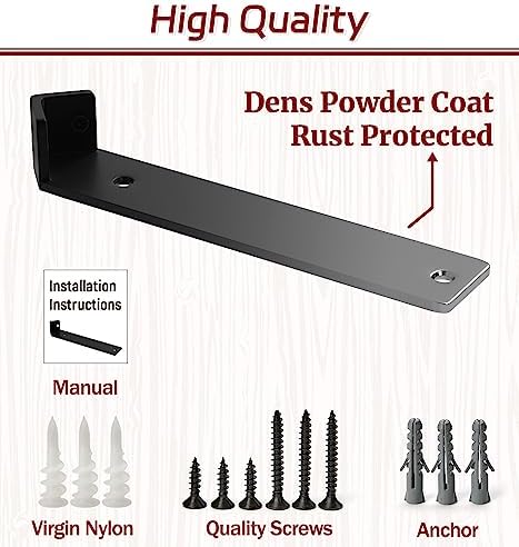 Corner Shelf Bracket, 9 inch 3-Pack 1/5" Thick Hidden Shelf Brackets