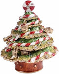 Christmas Ornament Trinket Box Jewelry Box Hand Painted Decorative Box with Hinged Lid Ring Earring Holder Holiday Figurine Collectible