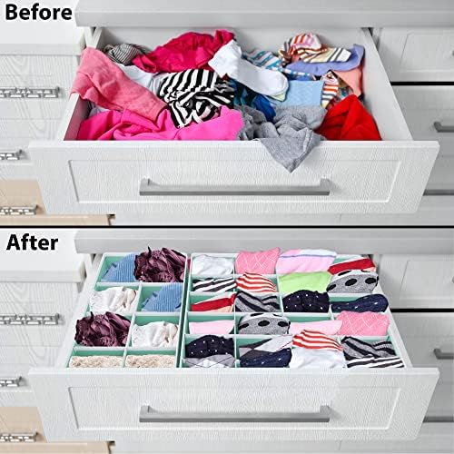 Simple Houseware 4-Pack Drawer Organizer Set for Underwear/Socks/Bra