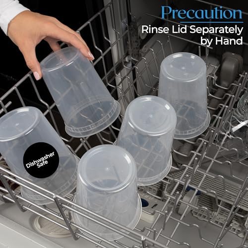 32 oz Deli Containers with Lids, 50-Set, Leakproof BPA-Free