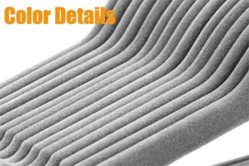 50+10 Pack Non-Slip Velvet Hangers Suit Clothes Hanger Space Saving Hangers 15~20LBS Heavy Duty 17.5"