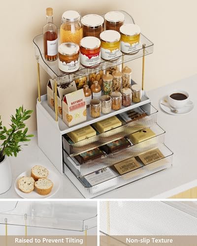 Anylady Bathroom Organizers and Storage, Makeup Organizer (Sturdy Durable Attractive), Ideal for Vanity, Countertop, Cou