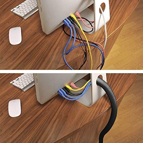 D-Line Small Black Cable Management Box and D-Line Black Cable Tube Bundle