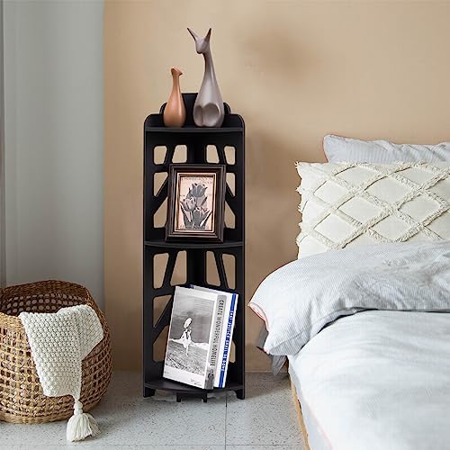 J JINXIAMU Corner Shelves,Corner Shelf Stand Waterproof Great for Bathroom Storage Tight Space,Small Shelf Stand Fit for