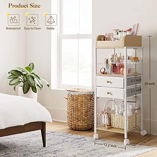 Makeup Organizer, Floor Skincare Organizers, Make Up Organizers and Storage with Drawers, Vanity Organizer Cosmetics Dis