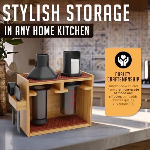 Organizer for AeroPress, Coffee Caddy Stand & Accessory Holder - Original