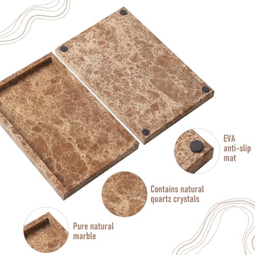 Marble Bathroom Tray,Pure Natural Vanity Tray
