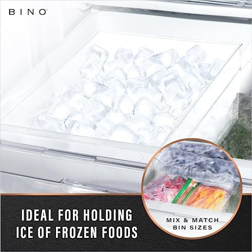 BINO | Plastic Storage Bins, Small | THE HANDLER COLLECTION | Multipurpose Organizer Bins | Kitchen Pantry Organizers an