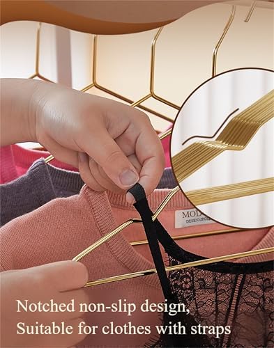 Copper Metal Hangers, 17 Inch 4.0mm Heavy Duty Wire 20 Pack