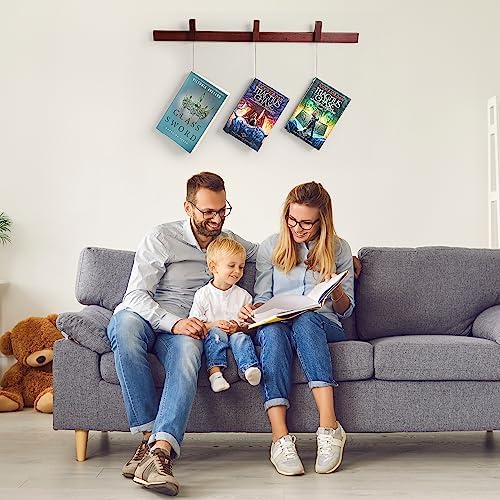Ash Harbor Wall Book Organizers Hanging Pins - Extra Pins for Floating Shelves Wall Mounted, Extra Hardwood Hanging Pins